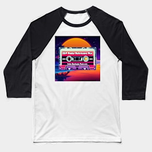 IEM Radio Design Retrowave Mix Tape Synthwave Radio Baseball T-Shirt